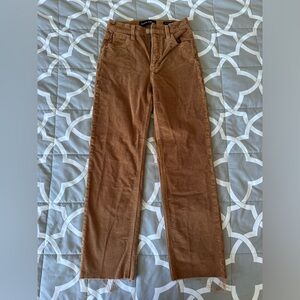 Aritzia Corduroy Cropped Pants